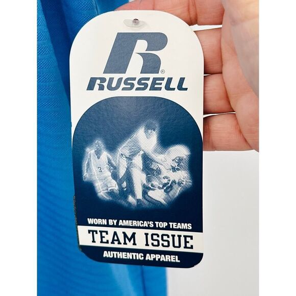 Russell Athletic Team Issue Carolina Blue Polo Mens Large "Dales Sporting Goods" - Picture 7 of 12